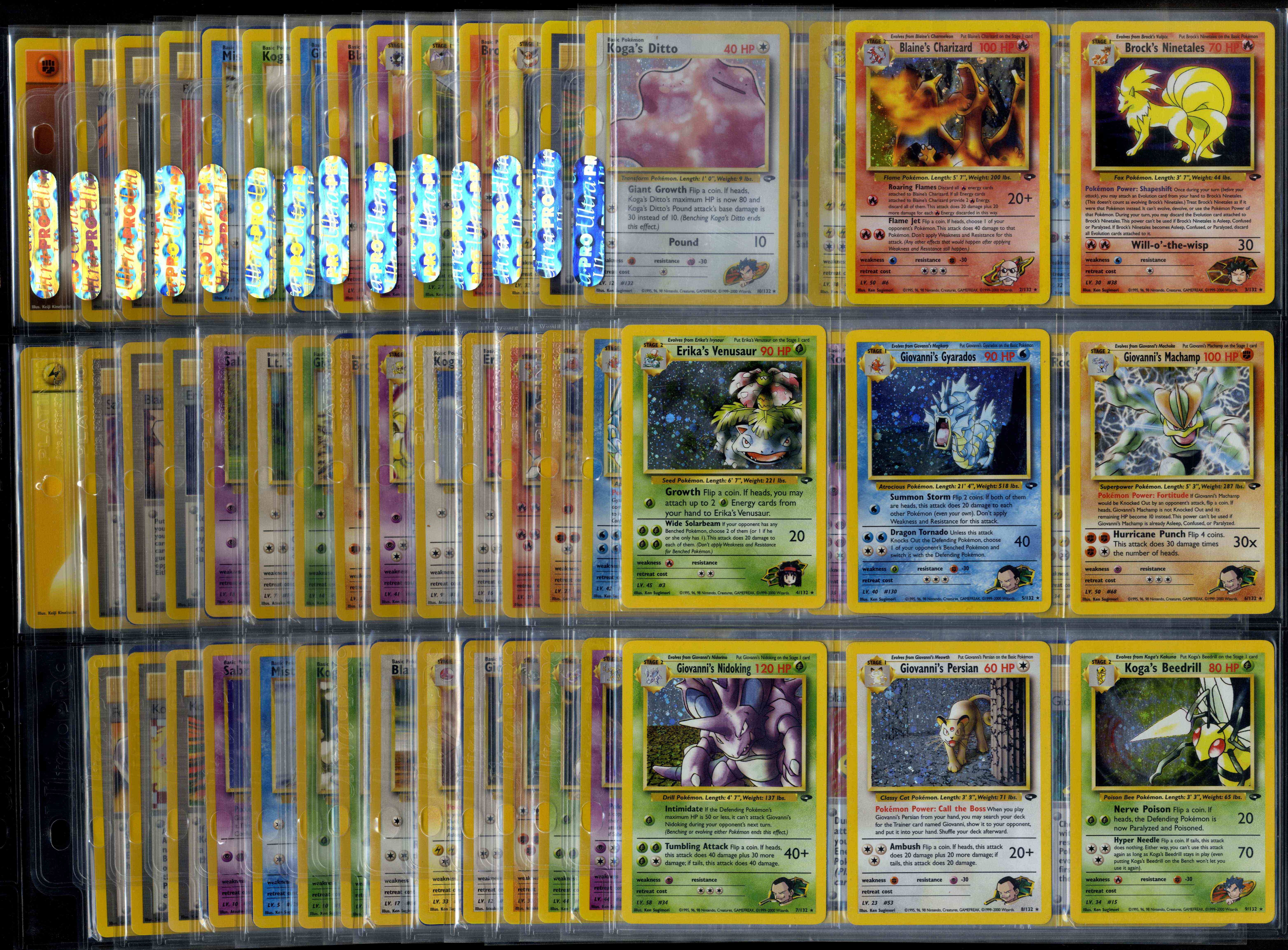 Near Complete Gym Challenge Set - 131/132 - Unlimited/ 1st Ed.