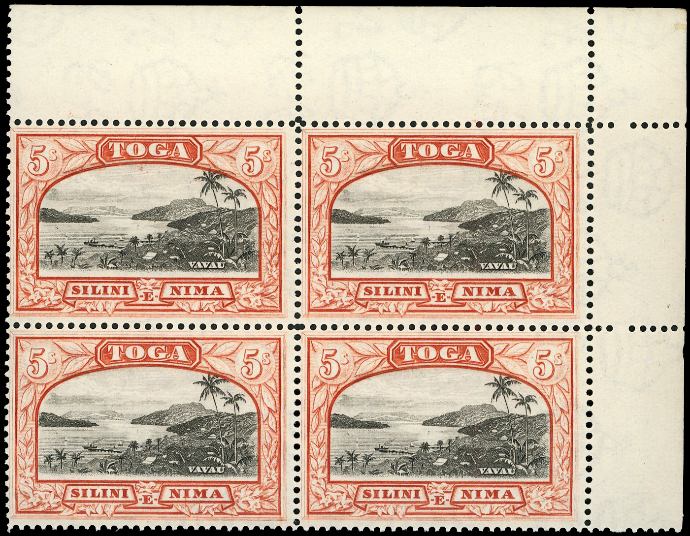 Tonga SG 74-82 blocks mint