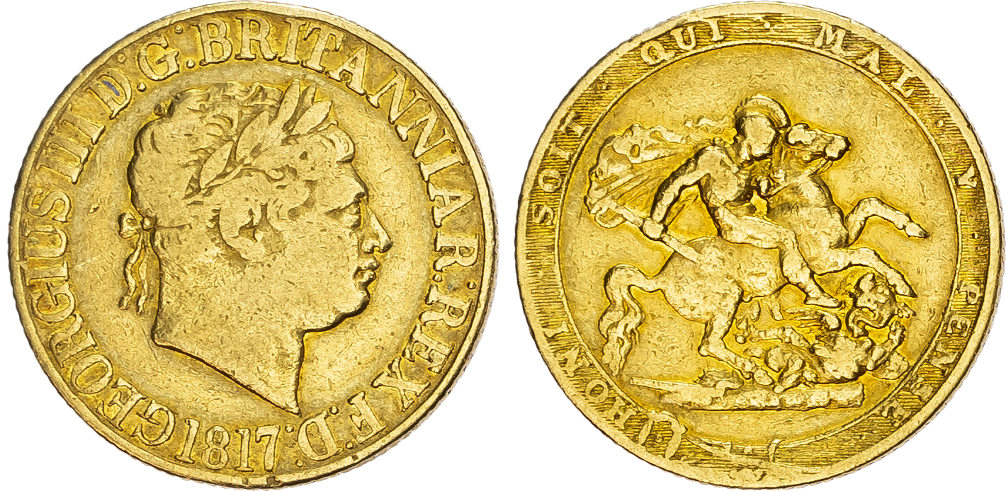 George III (1760-1820) Sovereign, 1817