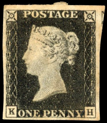GB 1840 1d black, Pl. 6 (KH), unmounted mint. SG 2