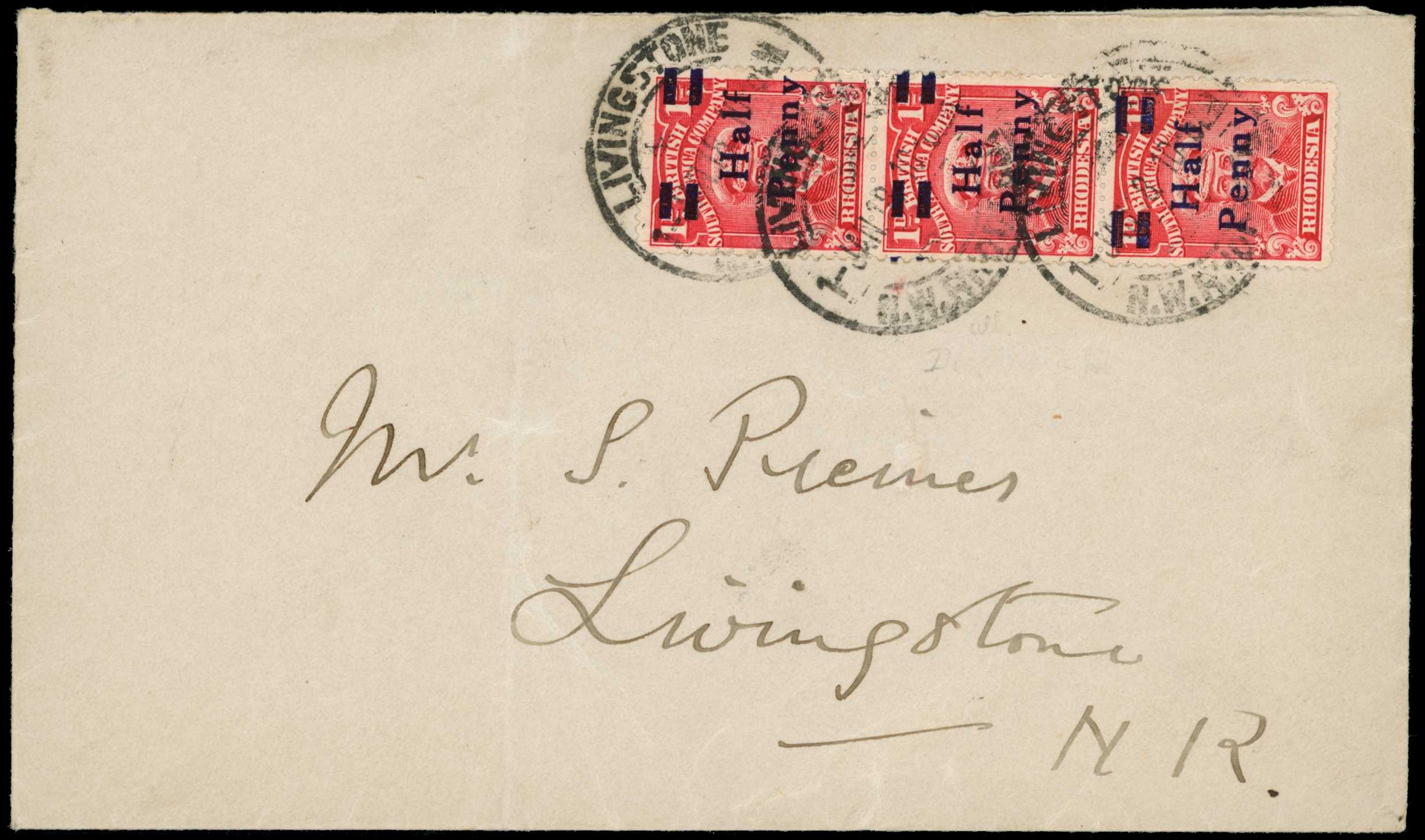 Usages. 1918 locally-used envelope...