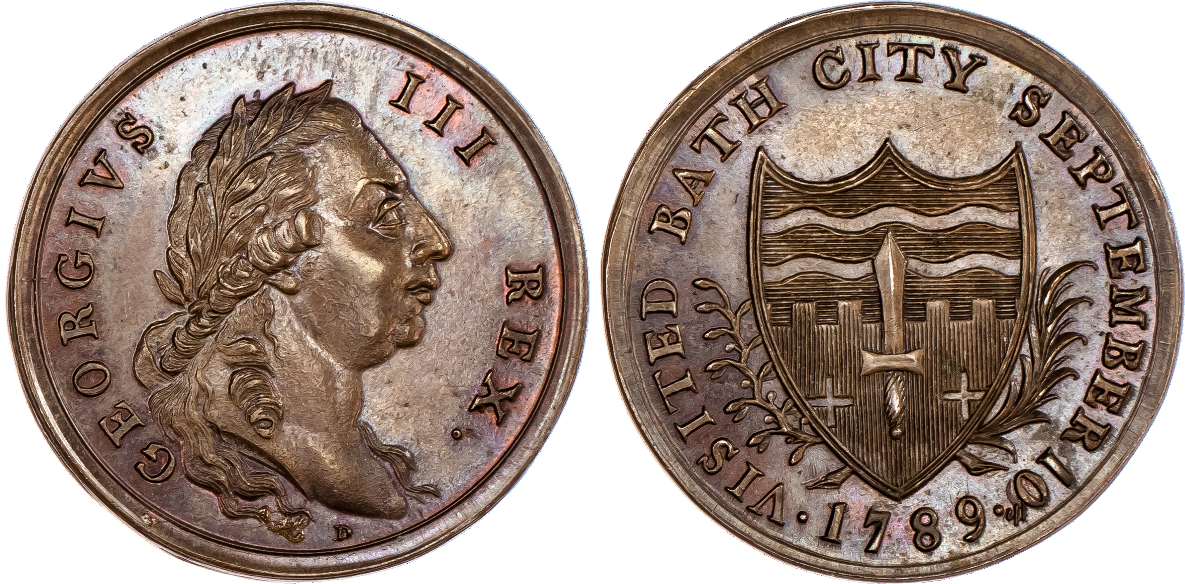 Bath, Visit to City by the king in...