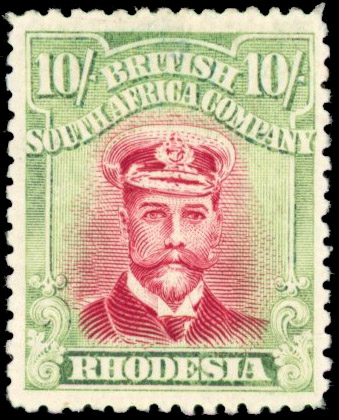 Rhodesia SG 310 collar flaw mint