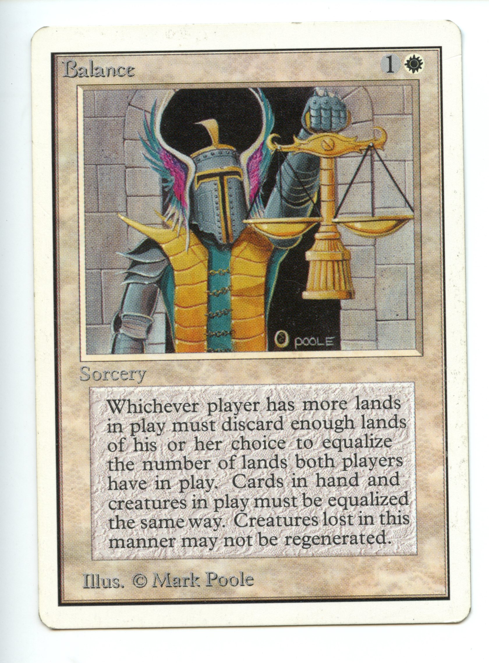 Magic the Gathering - Balance  - Unlimited - Moderately Played