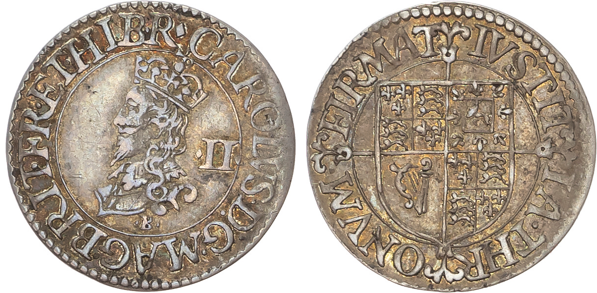 Charles I (1625-1649), AR Halfgroat, Briot's first milled issue (1631-1632).