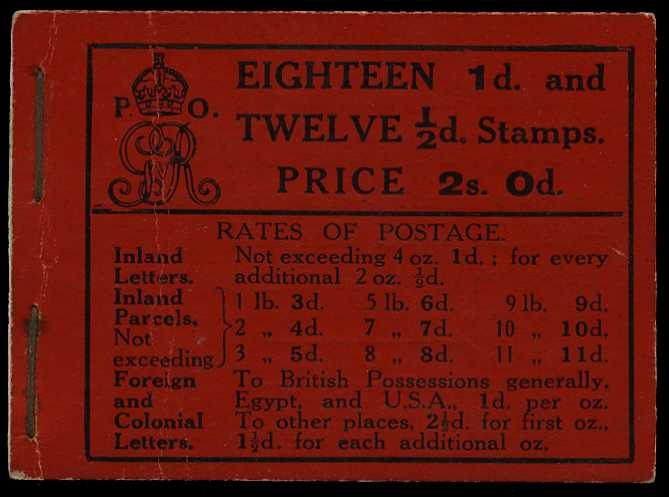 1912 (November) 2/- booklet (#14), new...