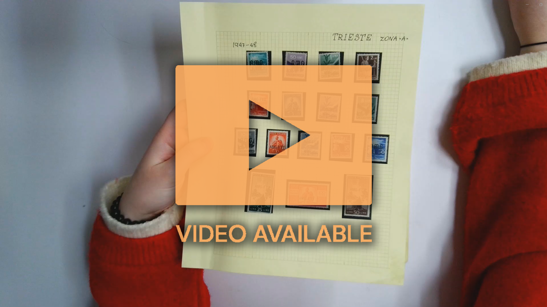 Trieste Zone A  collection mostly large part o.g