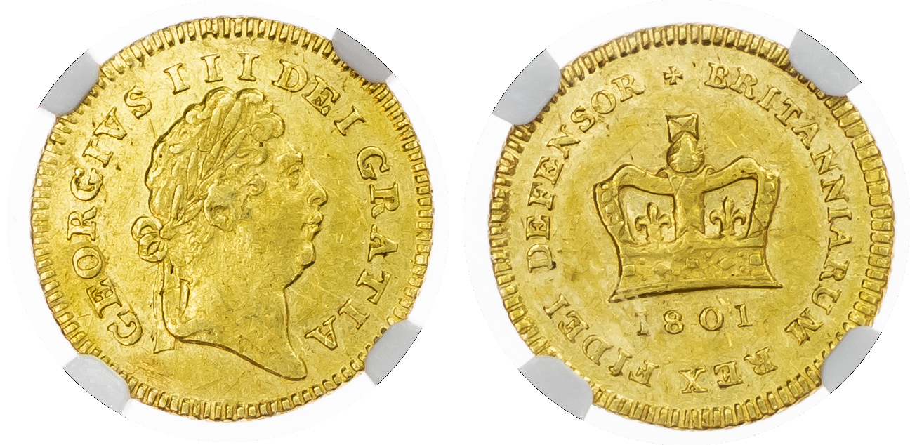 George III (1760‑1820), Third‑Guinea, 1801