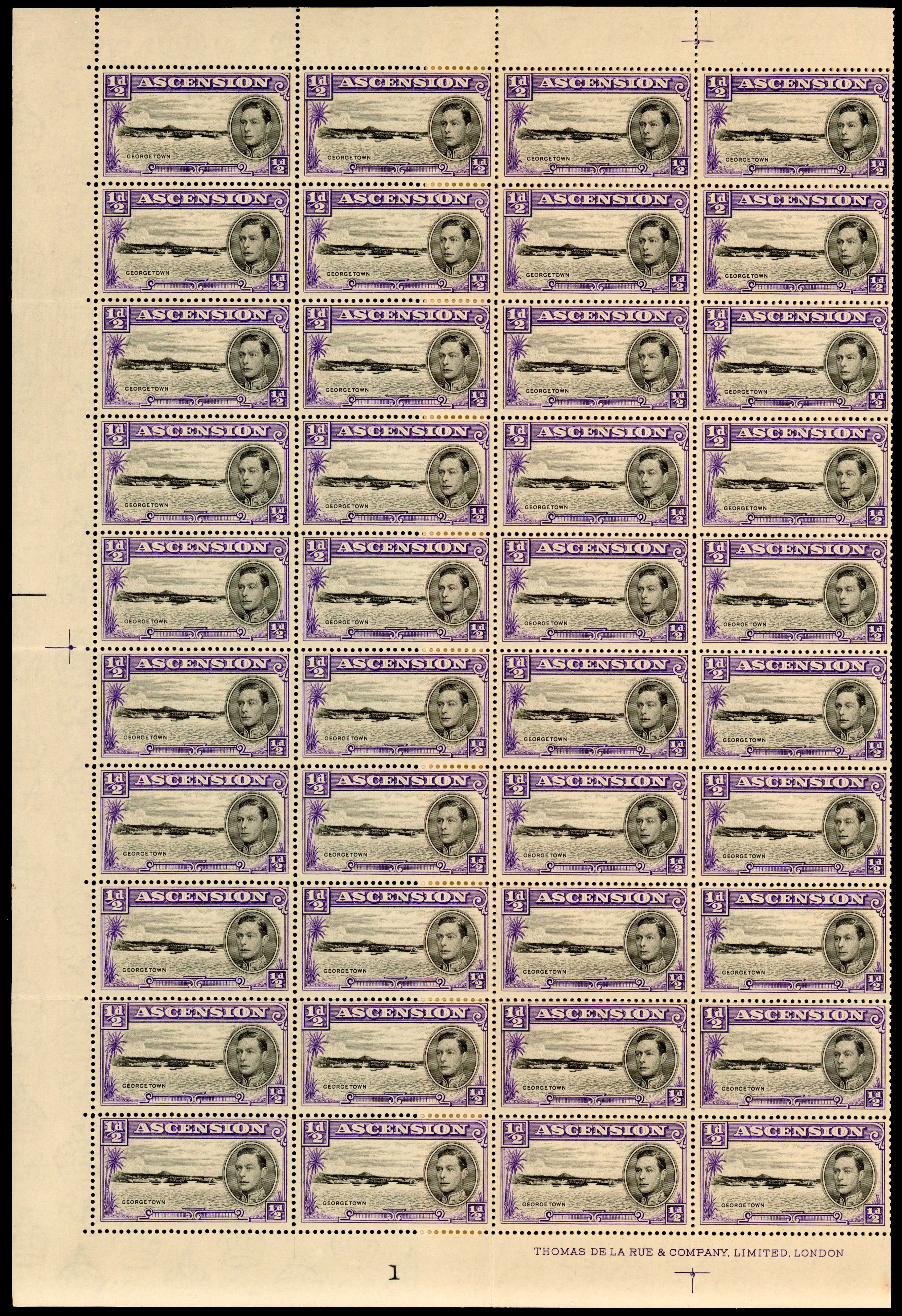 Ascension SG 38 sheet mint