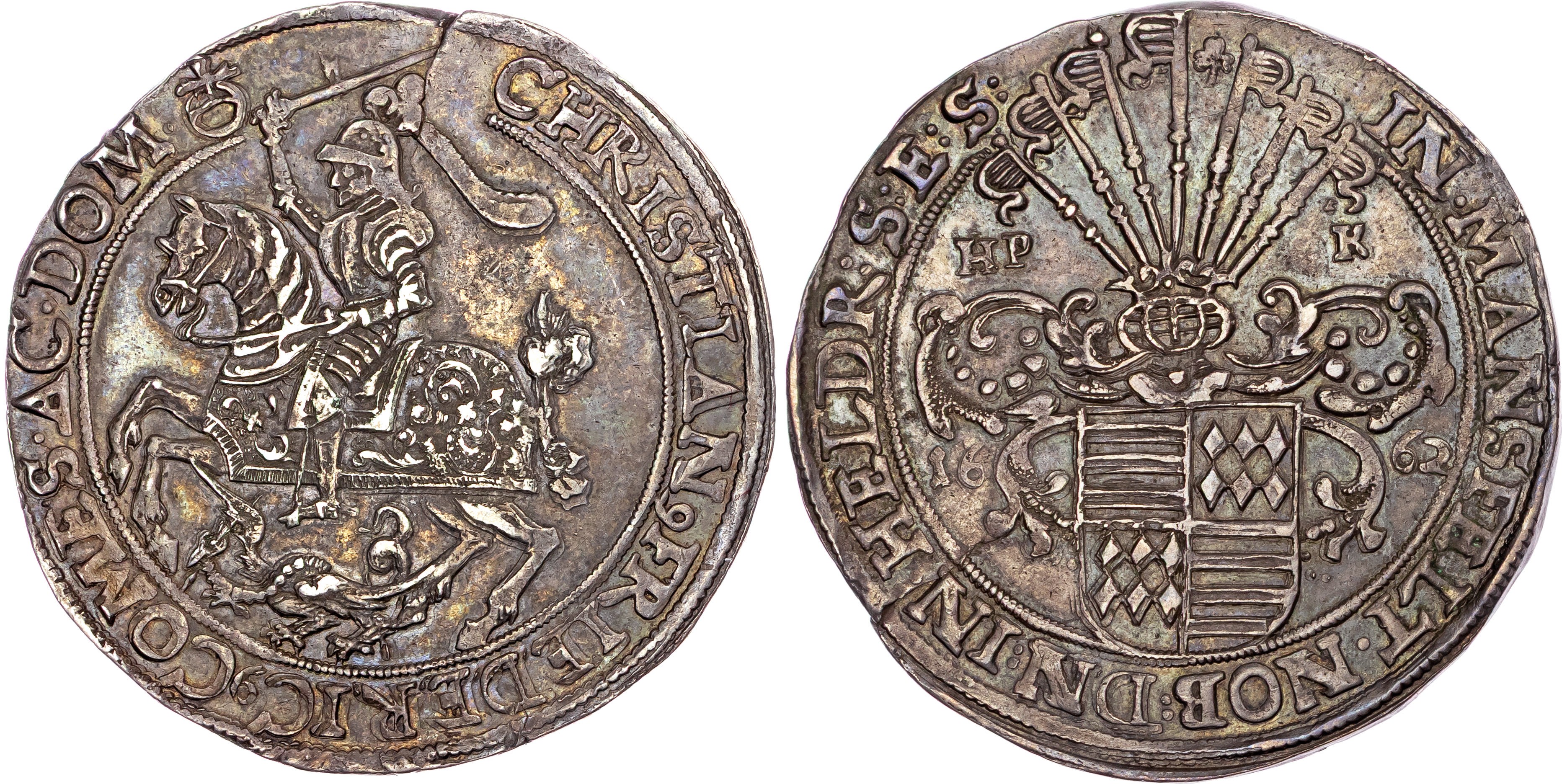 Germany, Mansfeld-Eigentliche-Hinterort, Christian Friedrich (1641-1665), silver Taler