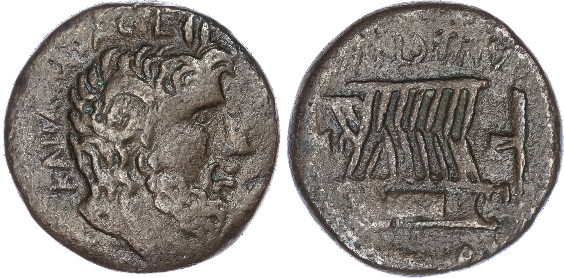 Kyrenaica, Kyrene (Late 1st Century BC) AE