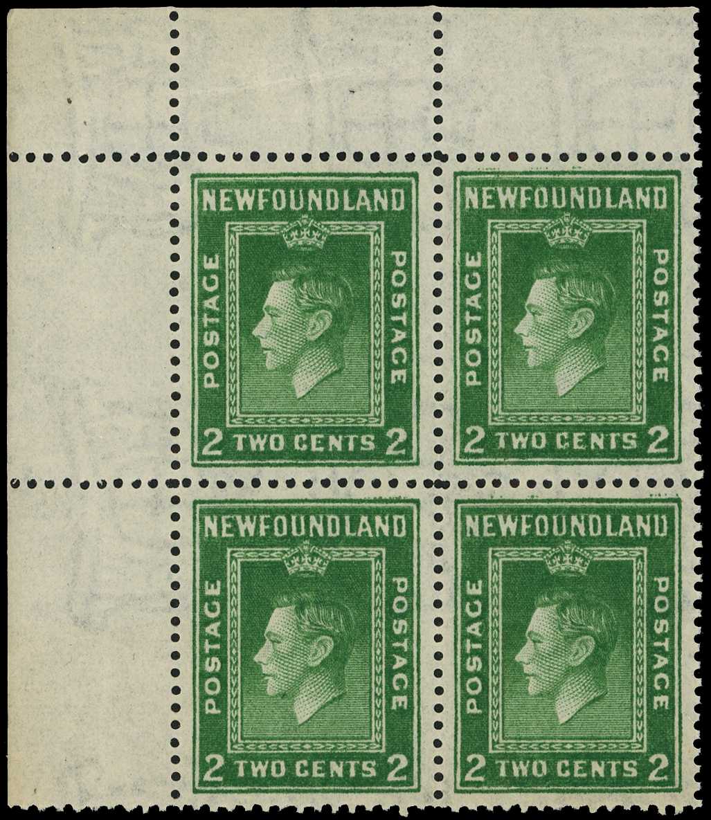 1941-4 Second Resources 2ct green perf 12½...