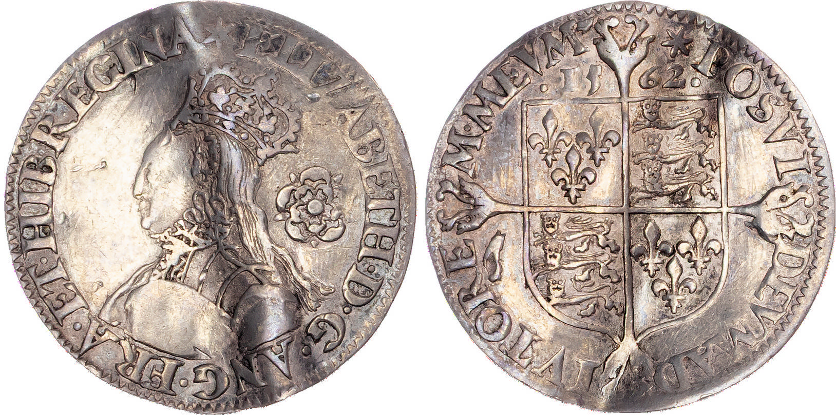 Elizabeth I (1558-1603), AR Milled Sixpence, 1562, Tower (London) mint, mm. star.
