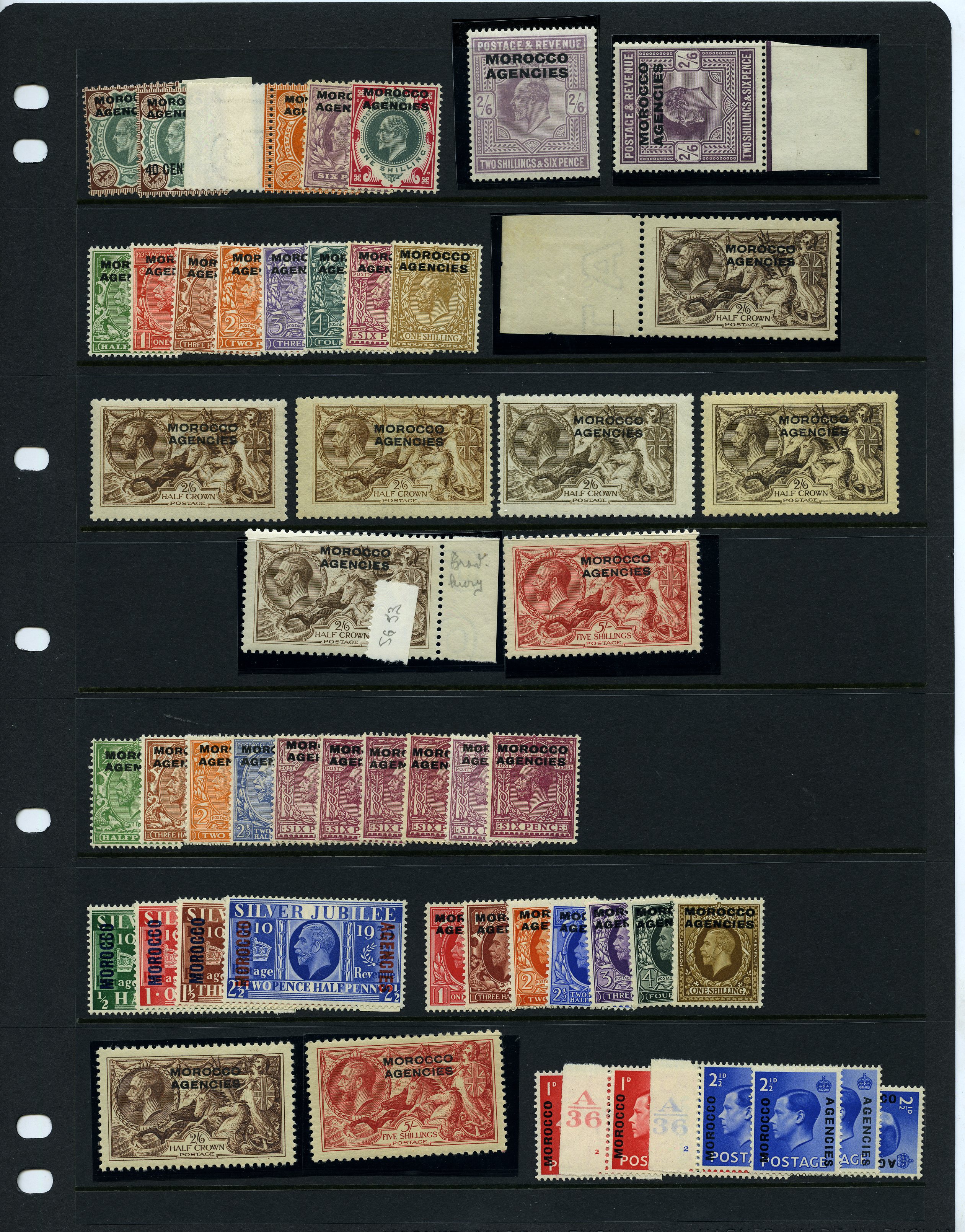 British Currency. 1907-56 mint collection on...