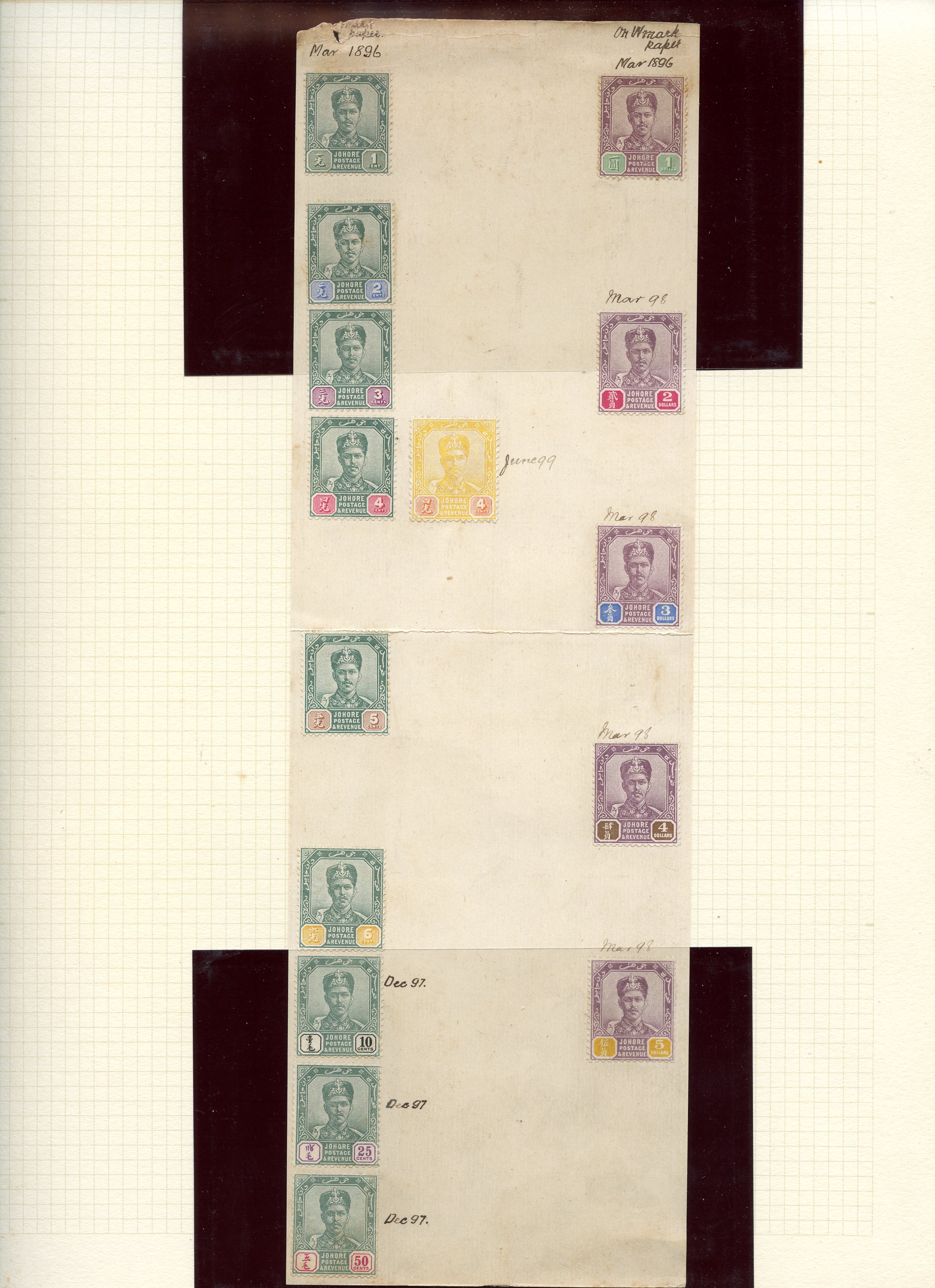 Johore SG 39-53 on archival...