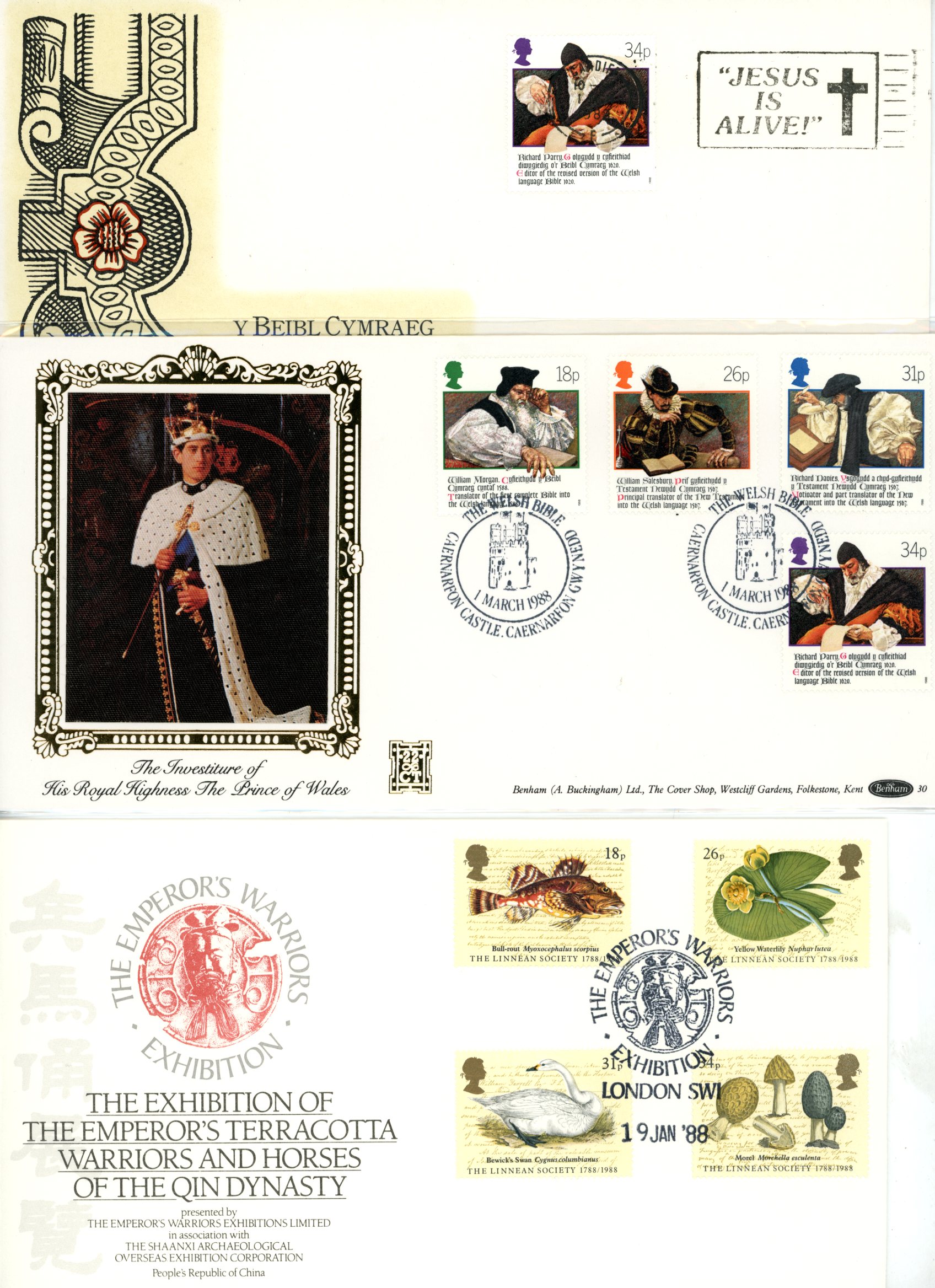 FIRST DAY COVERS: 1988 selection of...