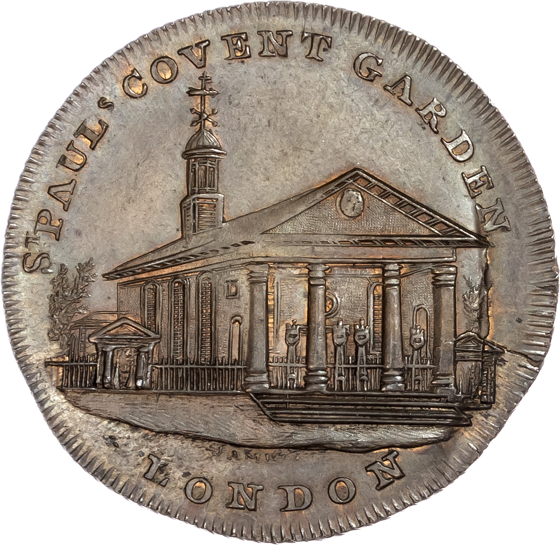London - Covent Garden, Paul Skidmore Social Series mule Halfpenny (1795)