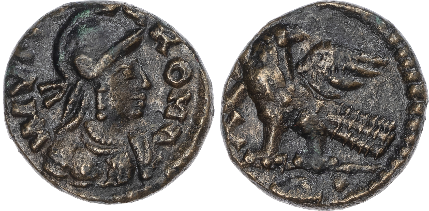 Ostrogoths, Theodoric (AD AD 493-526) AE 40 Nummi, Rome, 8.60g. 