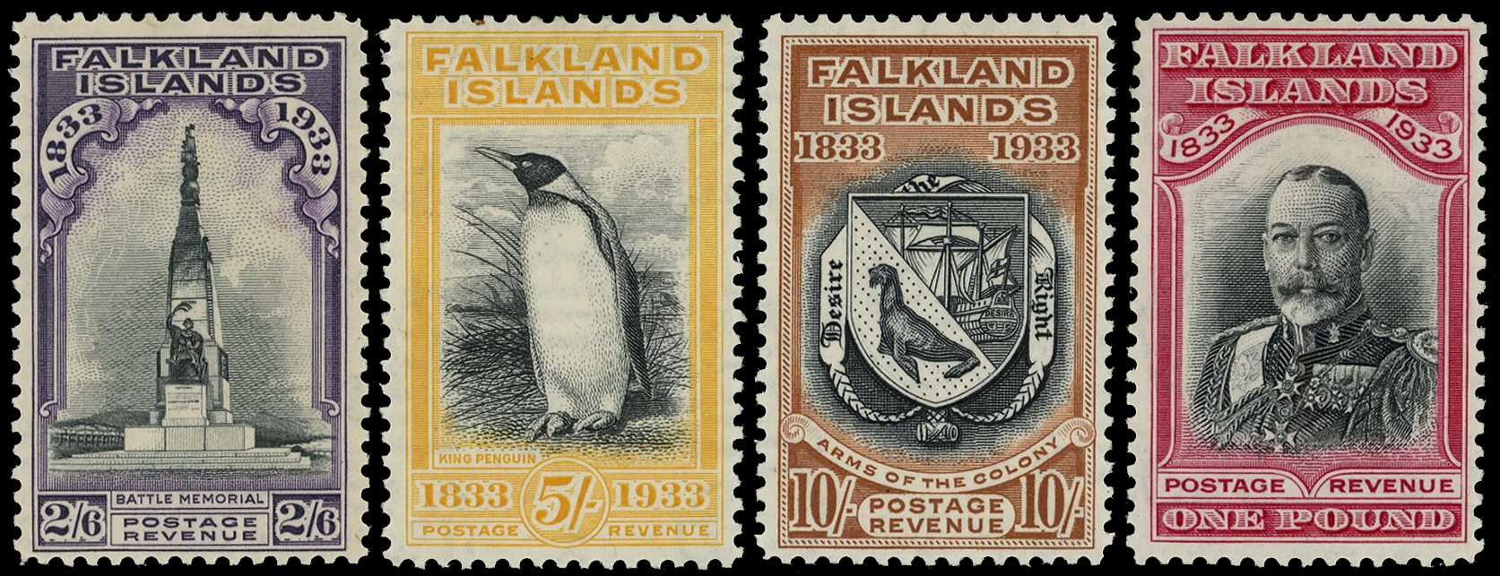 1933 Centenary of British Administration to...