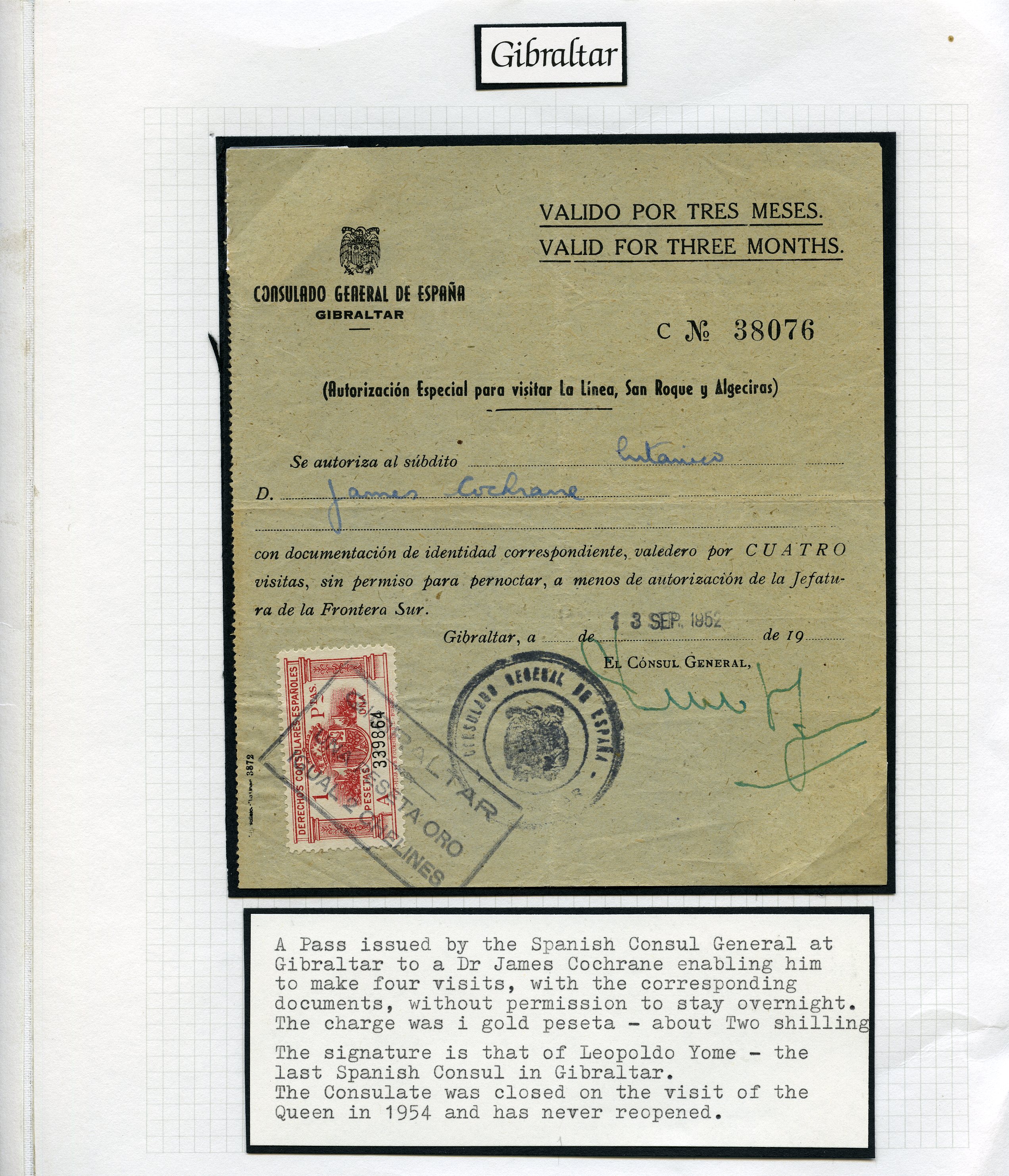 REVENUES: 1884-1952 collection on album pages...