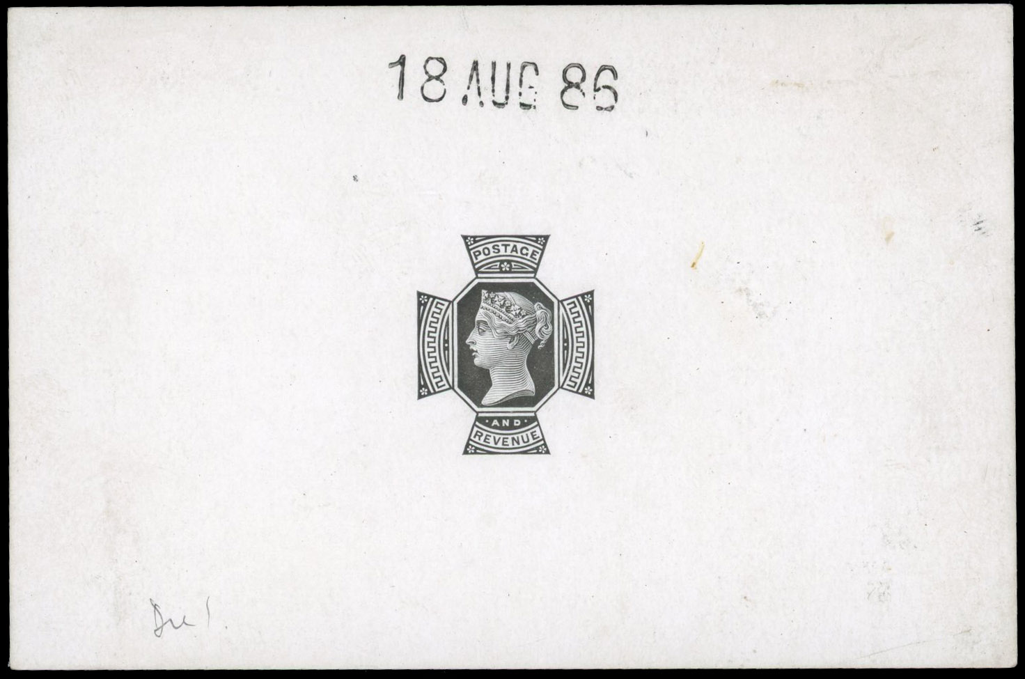 GB SG 209 1886 Jubilee 9d Head Die Proof