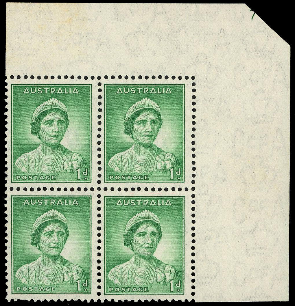 Australia SG 165 Plate 7 block mint