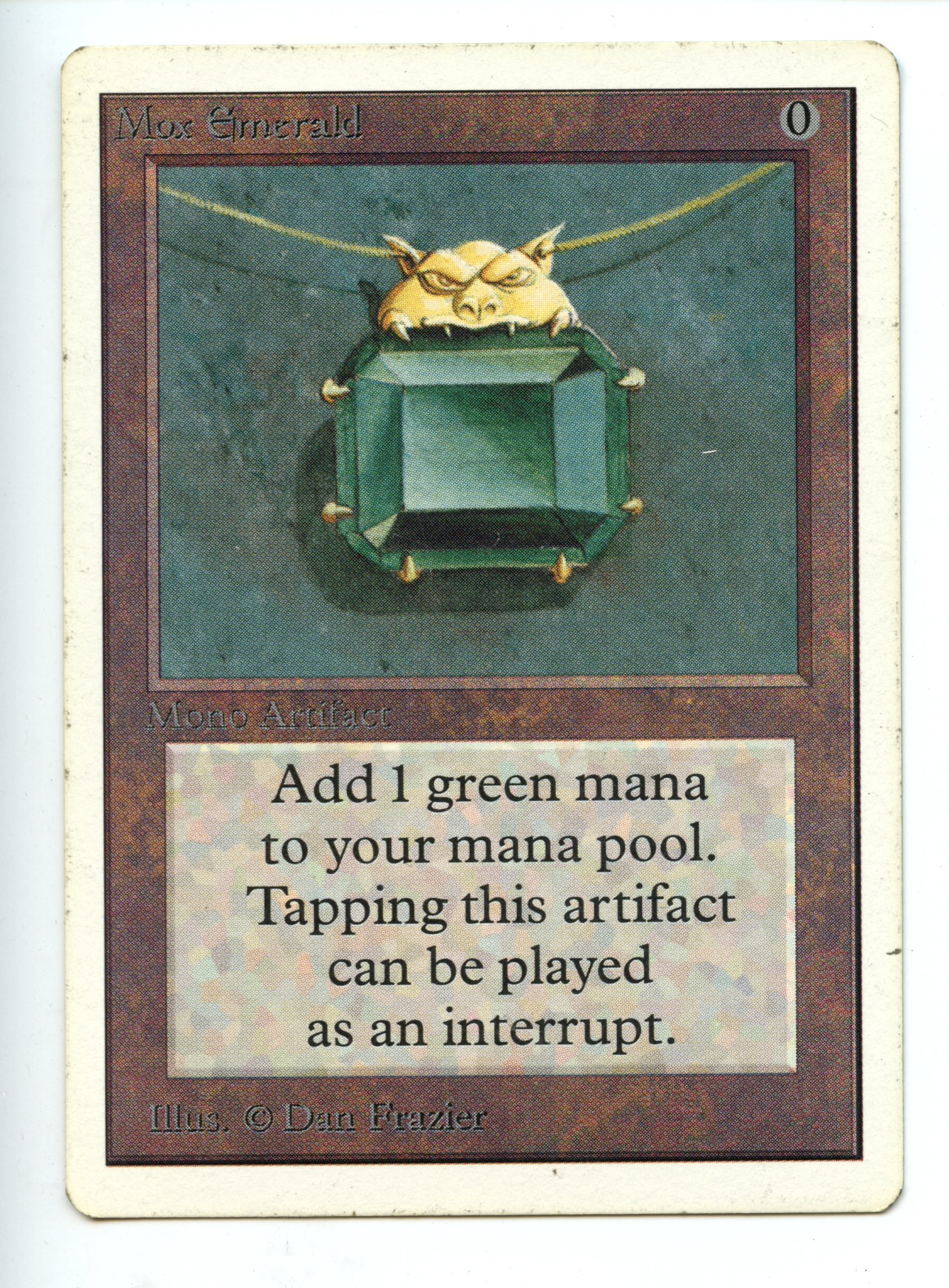 Magic The Gathering - Mox Emerald - Unlimited - Moderately Played 