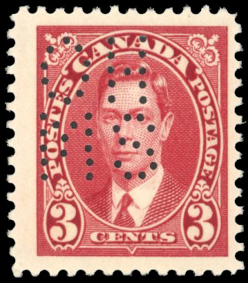 Canada SG O99 official 1937-38 3c scarlet