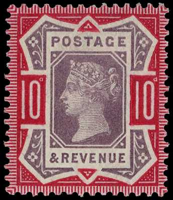1887-92 10d dull purple and deep dull...