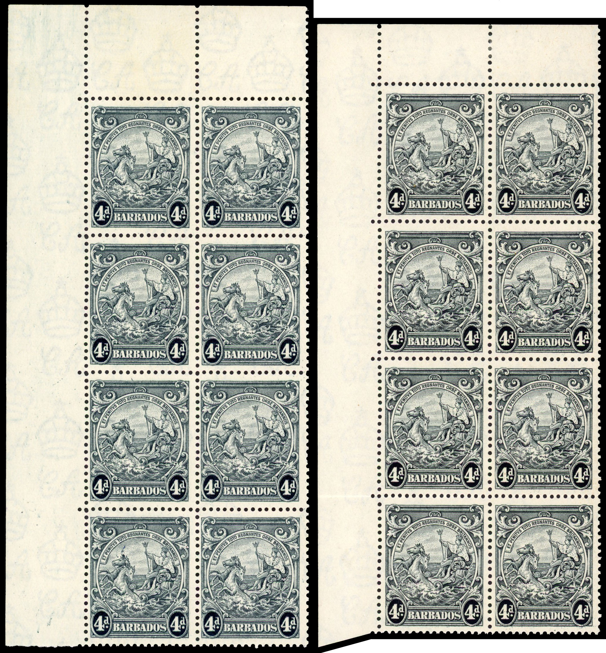Barbados SG 253a block mint