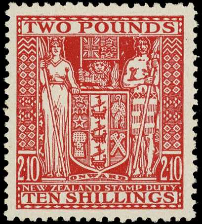 Postal Fiscals. 1951 £2/10/- red,...
