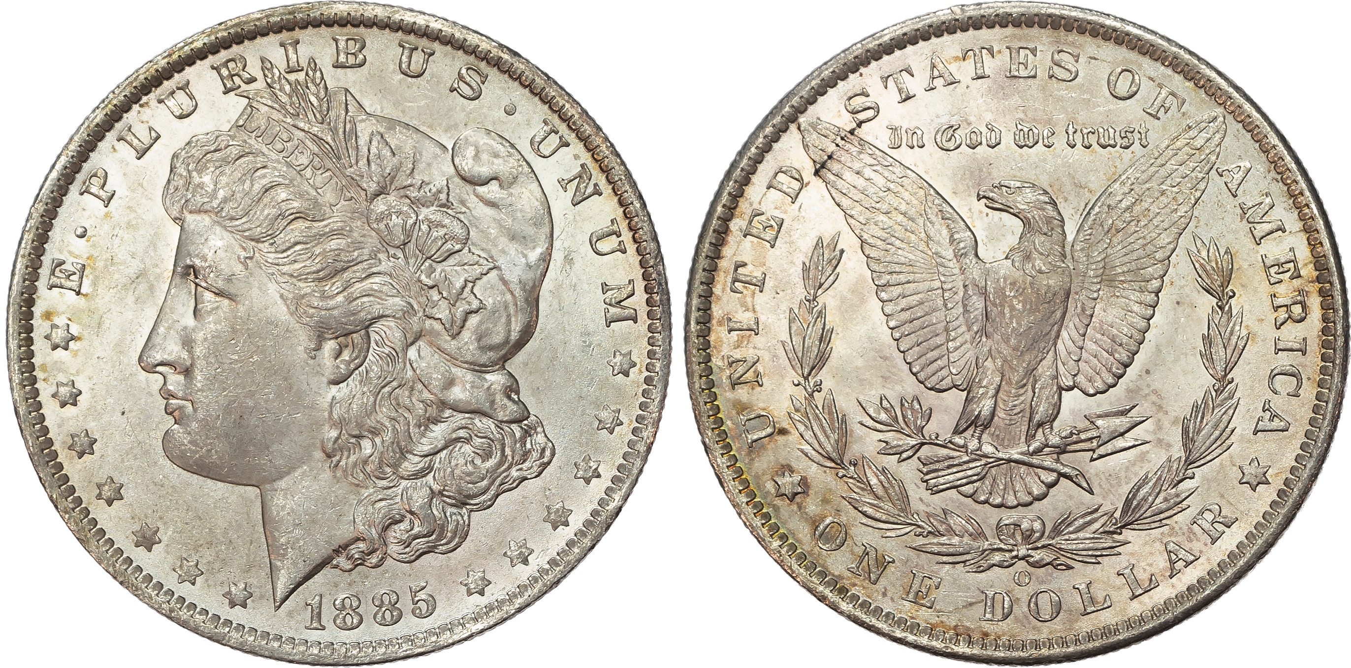 USA, silver Morgan Dollar, 1885, New Orleans