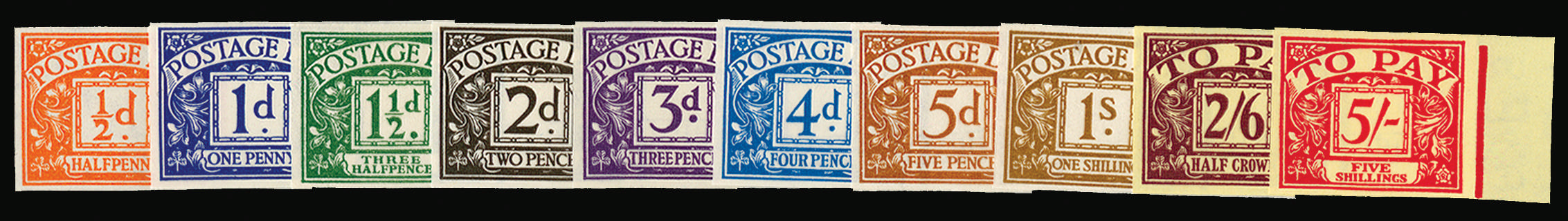 GB 1955 SG D46-55 imprimaturs