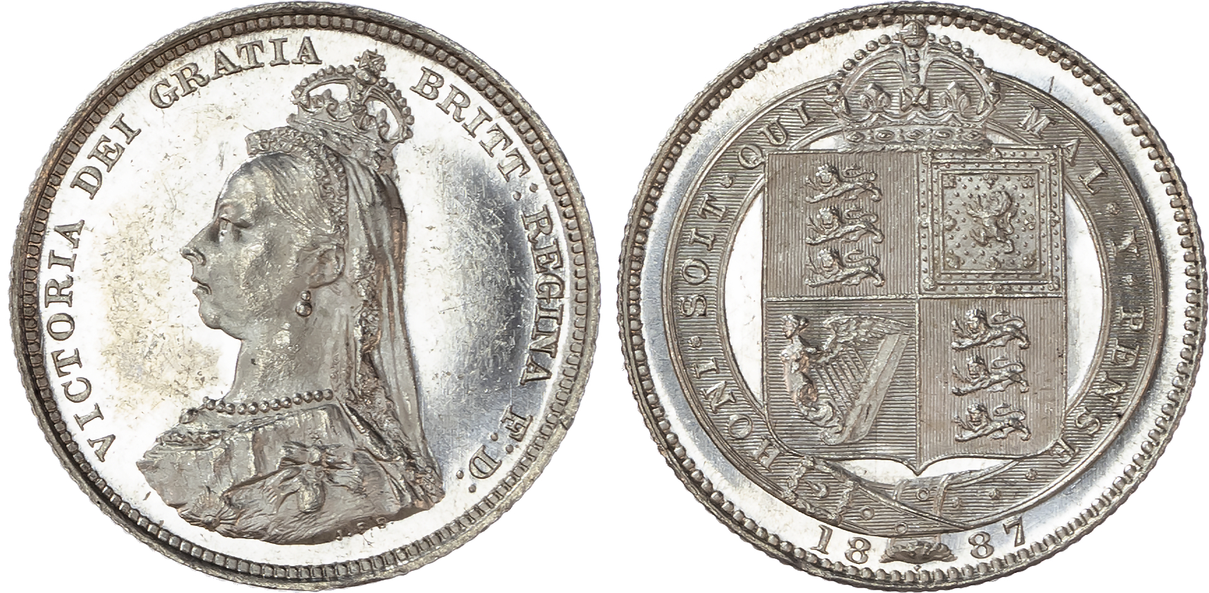 Victoria (1837-1901) Shilling, 1887.