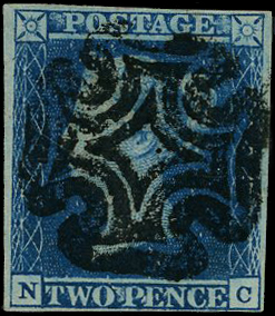 1841 2d Blue Pl.4. Leeds MC (NC)