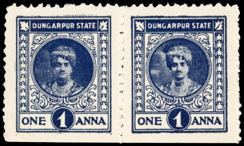 I.F.S Dungarpur SG 11b mint pair