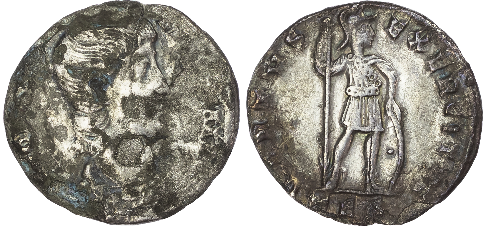 Constantius Gallus (Caesar, AD 351-352) AR Light Miliarense, Thessalonica, AD 351-354, 3.22g.