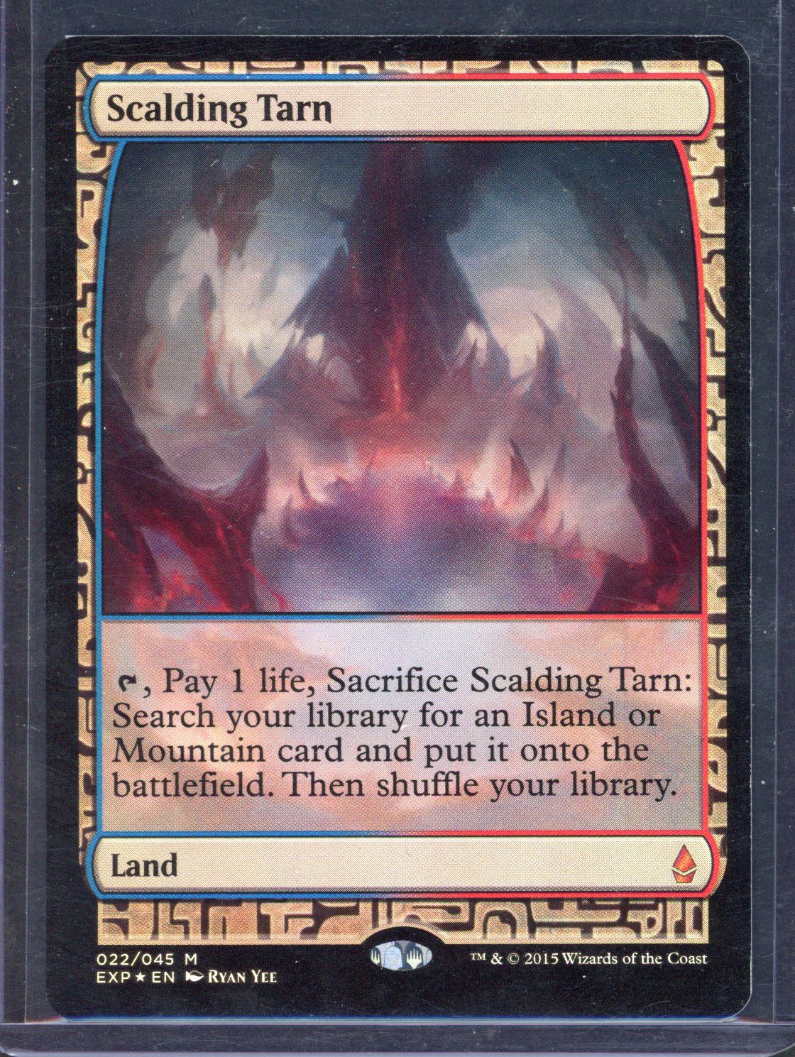 Magic the Gathering - Scalding Tarn   - Zendikar Expeditions  - Moderatly Played 
