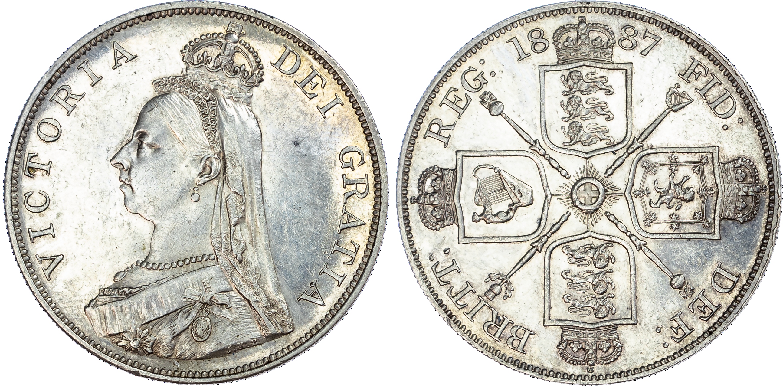 Victoria (1837-1901), Double Florin, 1887