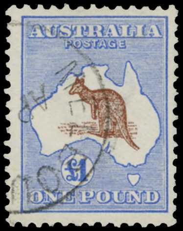 1913-14 £1 brown and ultramarine, wmk 2,...