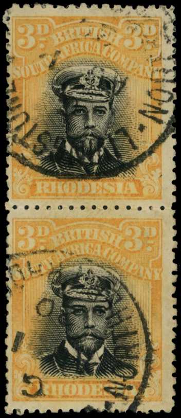 1913-17 3d Head Die IIIA, perf 14. Vertical...