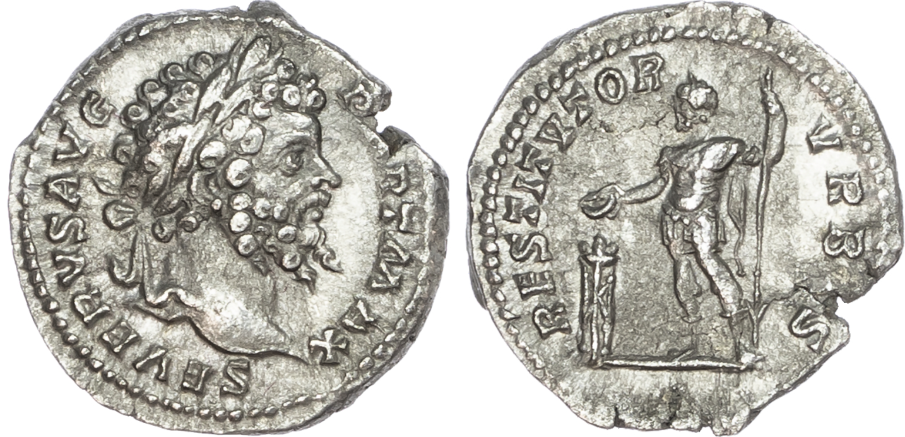 Septimius Severus (AD 193-211) AR Denarius, Rome, AD 200-201, 3.18g. 