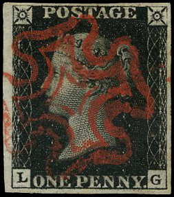 Great Britain SG 1 Plate 5 LG