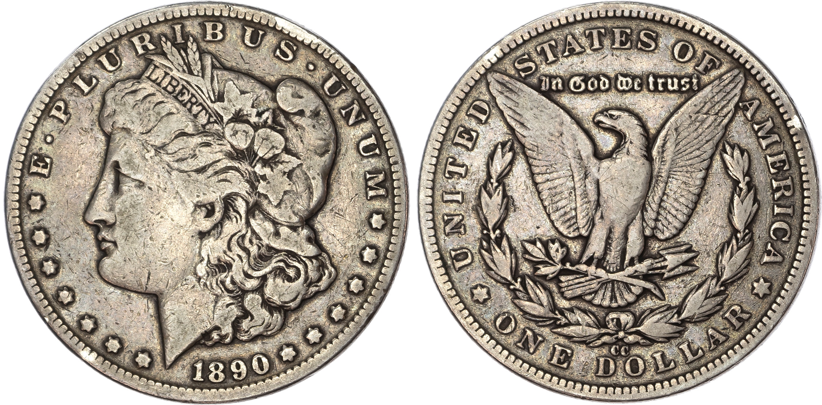 USA, silver Morgan Dollar, 1890, Carson City