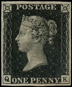 Great Britain SG 2 Plate 5 mint QK 