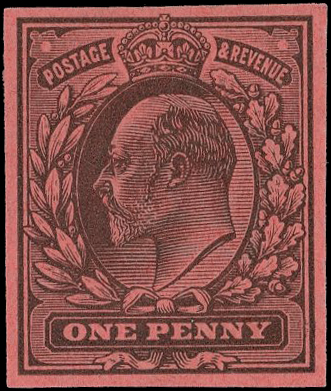 Great Britain KEVII1d colour trial SG 219var