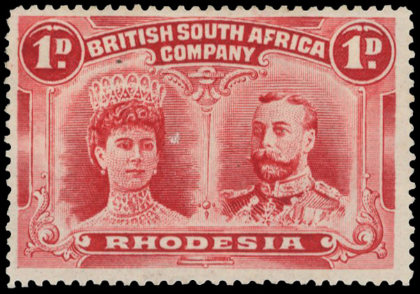 † 1d aniline carmine perf 15 SG 170 variant, position 94 mint