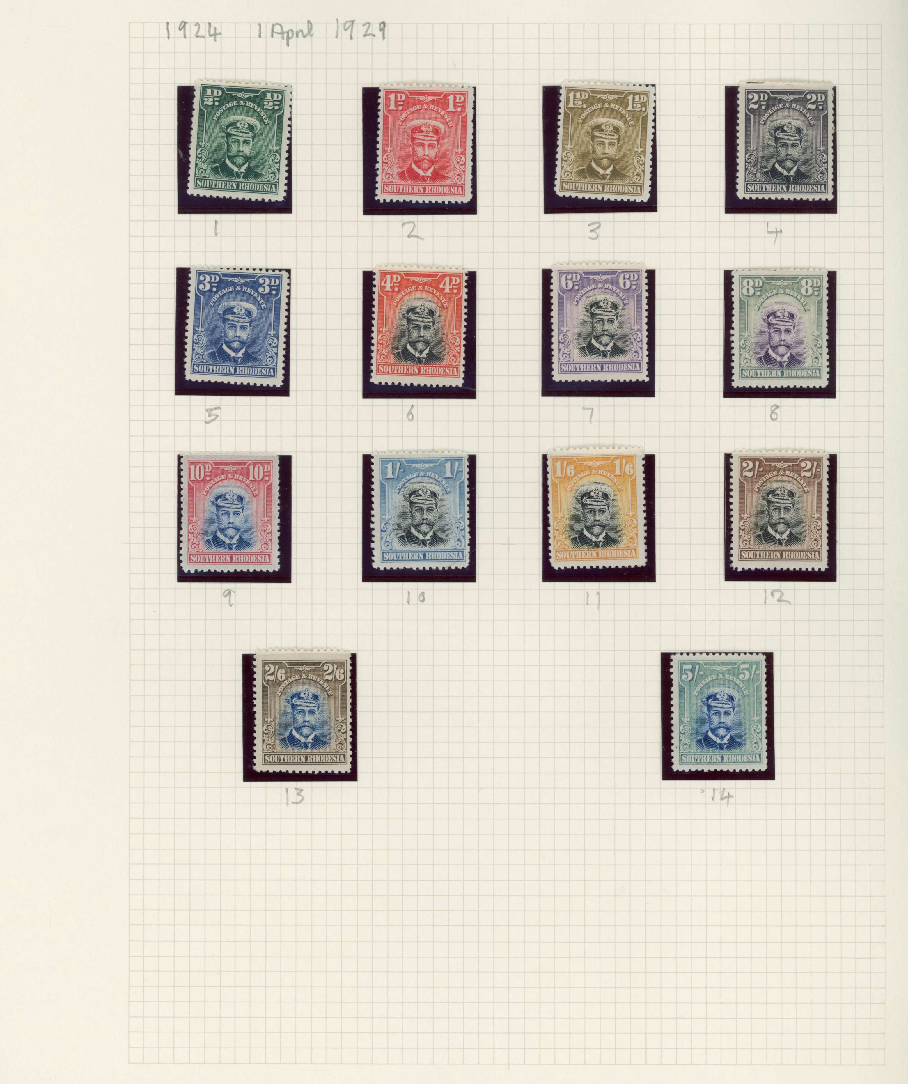 Southern Rhodesia collection mint and used