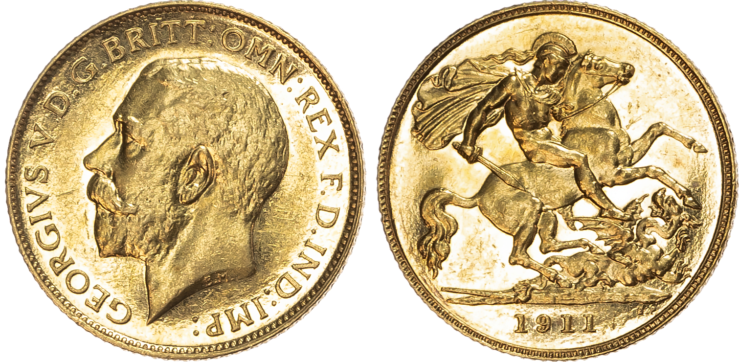 1911 George V Proof Half Sovereign