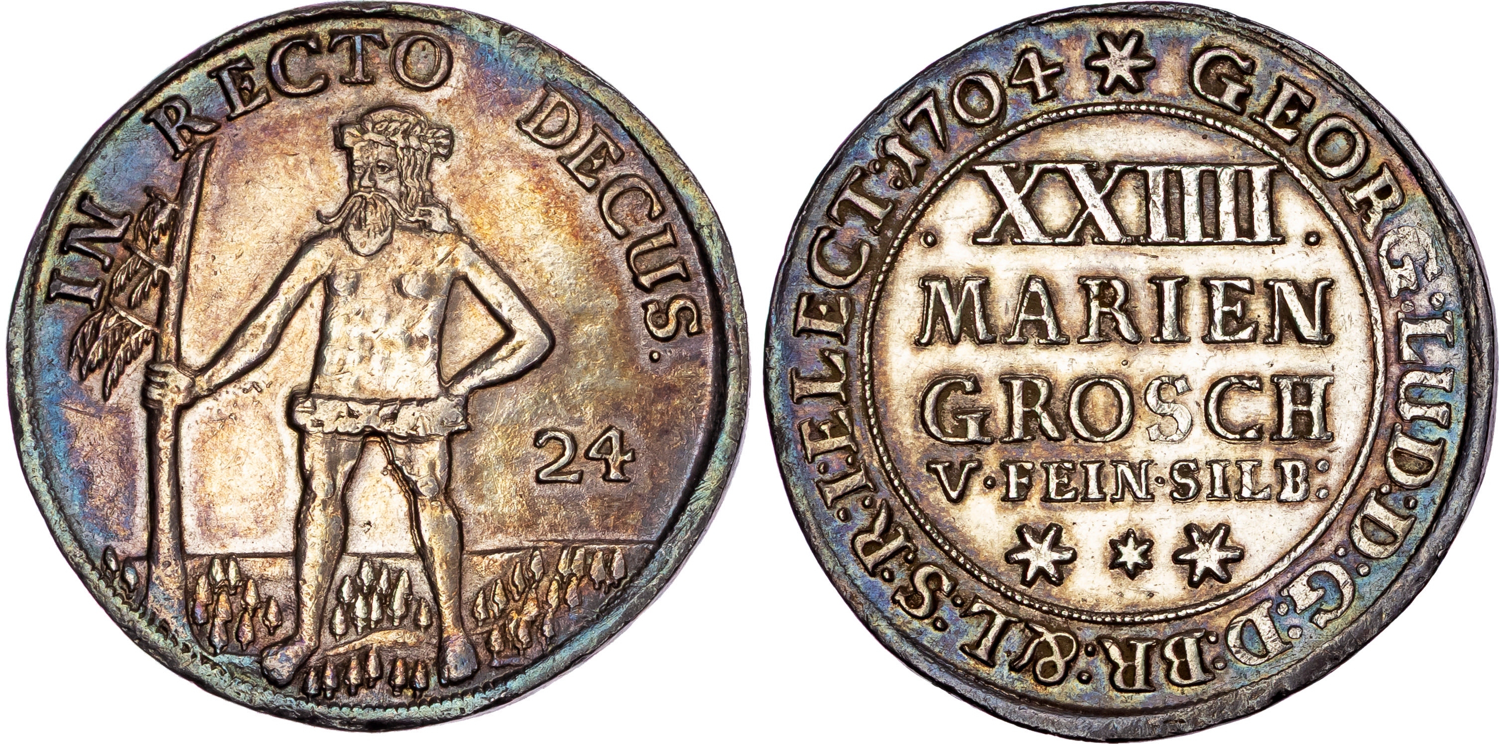 Germany, Brunswick-Lüneburg-Calenberg-Hannover, Georg Ludwig I (1698-1727), silver 2/3 Taler